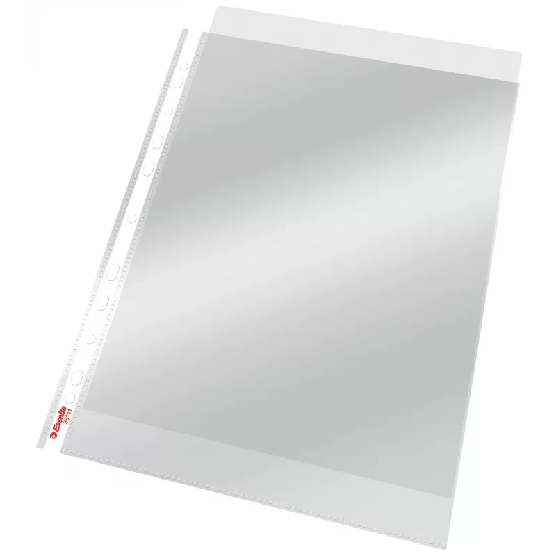 Esselte Pocket 75my A4, 210 x 297 mm (A4), Transparent, Polipropylen (PP), Pionowo, Góra, 0,075 mm