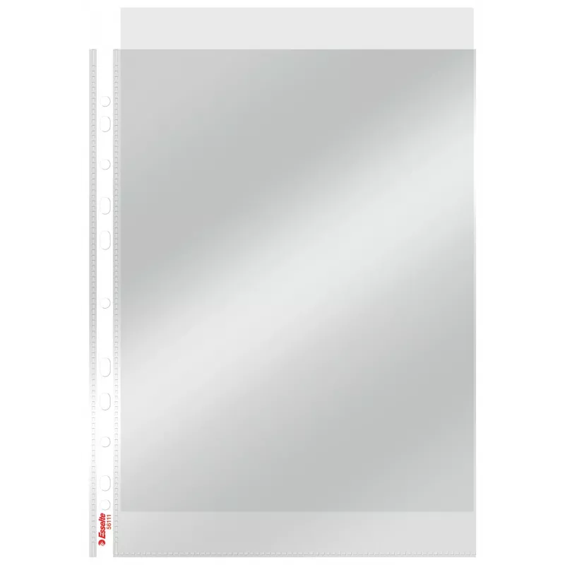 Esselte Pocket 75my A4, 210 x 297 mm (A4), Transparent, Polipropylen (PP), Pionowo, Góra, 0,075 mm