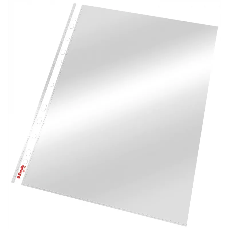 Esselte Pocket 75my A4, 210 x 297 mm (A4), Transparent, Polipropylen (PP), Pionowo, Góra, 0,075 mm