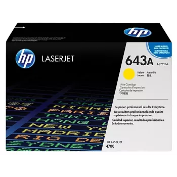 Oryginalny żółty toner HP 643A