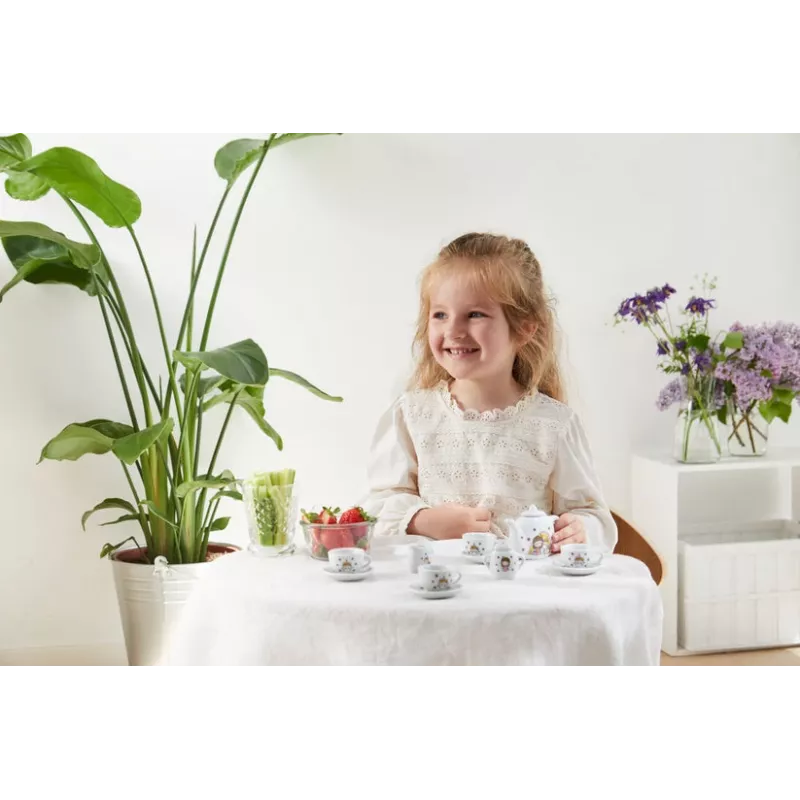 Barbo Toys Lillie i Ellie, Zestaw naczyń do zabawy, 3 lat(a), Różowy