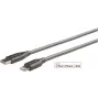 eSTUFF ES602160 kabel Lightning 1 m stal nierdzewna