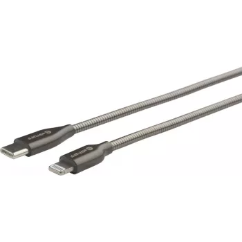 eSTUFF ES602160 kabel Lightning 1 m stal nierdzewna
