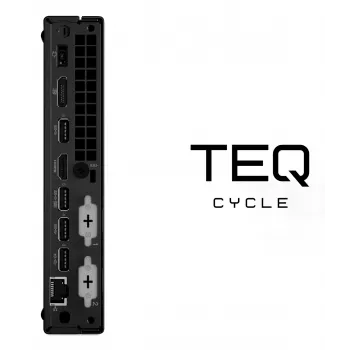 Teqcycle Lenovo Thinkcentre M70Q Intel® Core™ i5 i5-10400T 16 GB DDR4-SDRAM 256 GB SSD Windows 11 Pro Mini PC Czarny