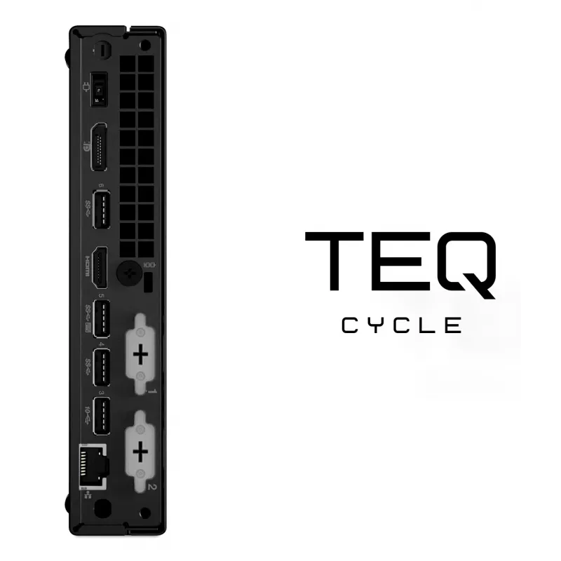 Teqcycle Lenovo Thinkcentre M70Q Intel® Core™ i5 i5-10400T 16 GB DDR4-SDRAM 256 GB SSD Windows 11 Pro Mini PC Czarny