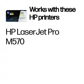 HP 507A żółty Oryginalny LaserJet kaseta z tonerem, 6000 stron, żółty, 1 szt.