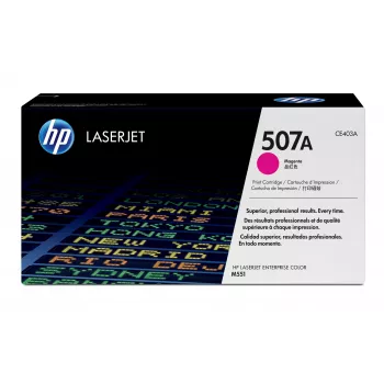 Oryginalny kasetka z tonerem HP 507A magenta do drukarek LaserJet, 6000 stron, magenta, 1 szt.