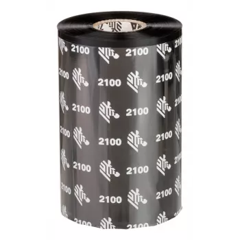 Zebra 2100 Woskowa taśma termotransferowa 450 m Czarna