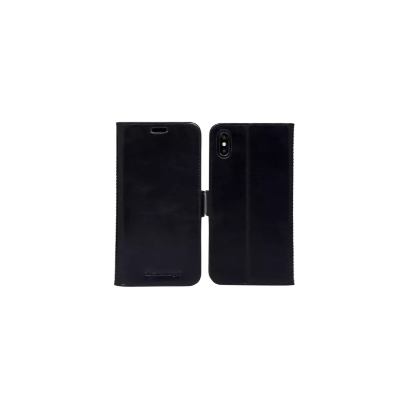 Etui Folio dbramante1928 iPhone Xs Max czarne ze stojakiem biurkowym