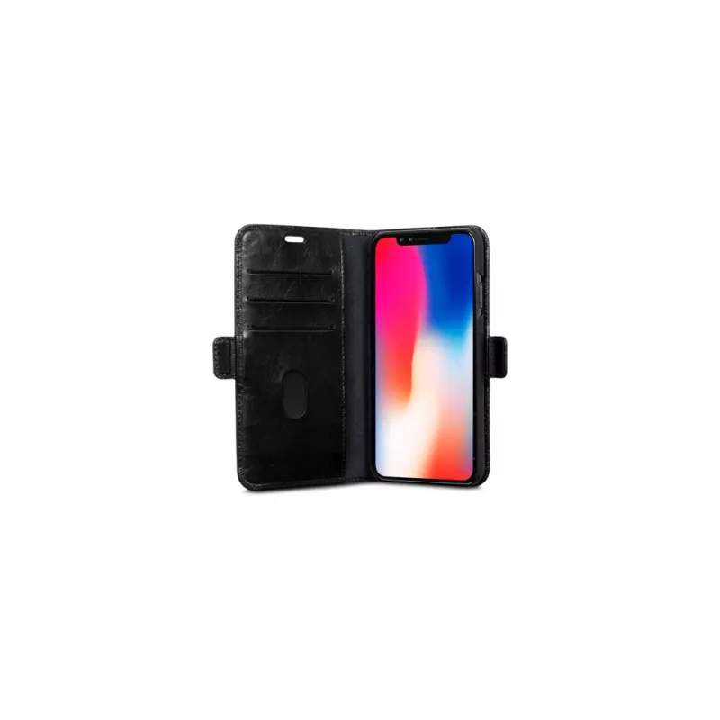 Etui Folio dbramante1928 iPhone Xs Max czarne ze stojakiem biurkowym