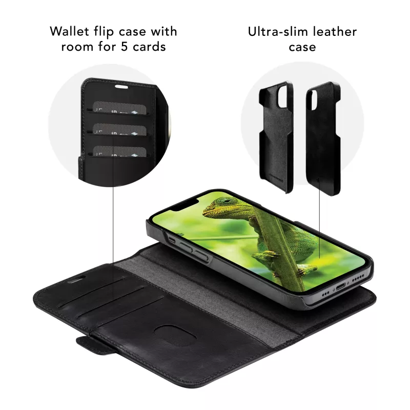 Etui-portfel dbramante1928 Lynge iPhone 12 Pro Max 6,7 cala czarne