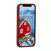 Etui skórzane dbramante1928 Greenland do iPhone 12 mini — czerwone, pasuje do 5,4 cala