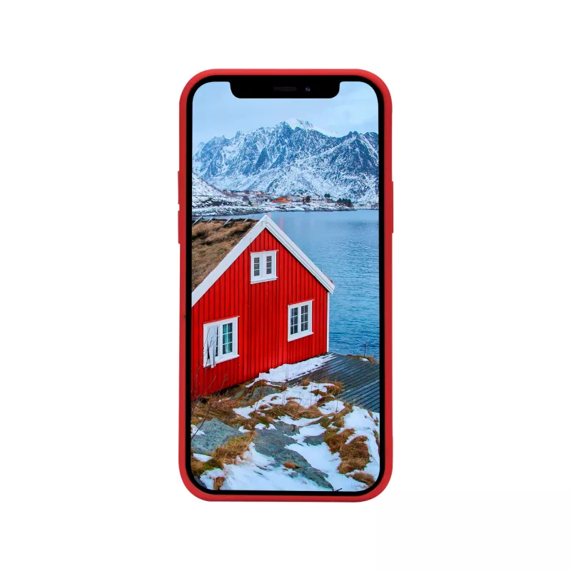 Etui skórzane dbramante1928 Greenland do iPhone 12 mini — czerwone, pasuje do 5,4 cala