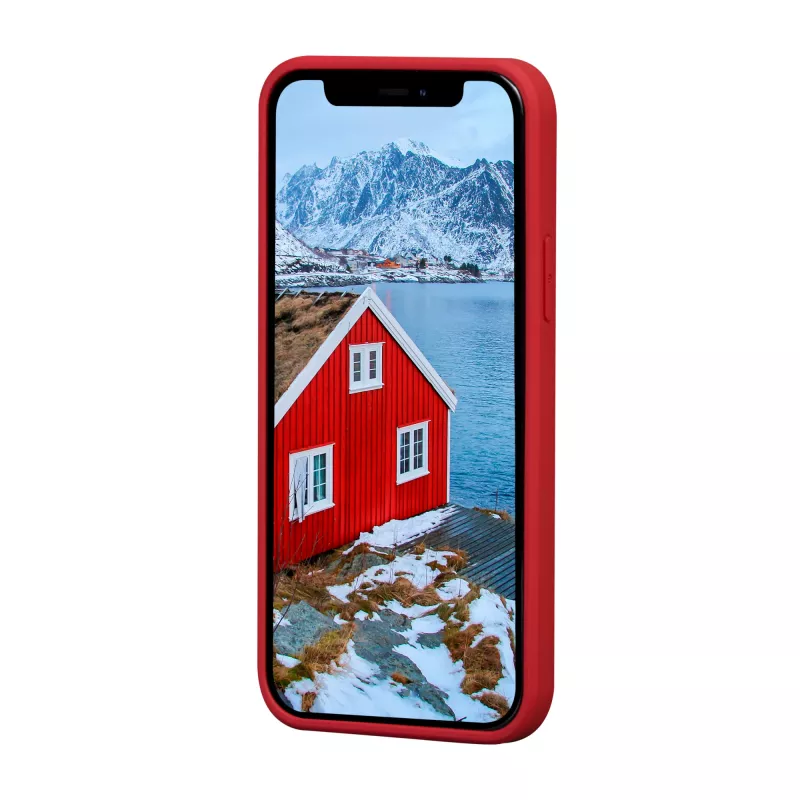 Etui skórzane dbramante1928 Greenland do iPhone 12 mini — czerwone, pasuje do 5,4 cala
