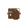 Etui portfelowe dbramante1928 Lynge do iPhone 13 Pro Max — Tan, 3 kieszenie na karty, ekran 6,7 cala