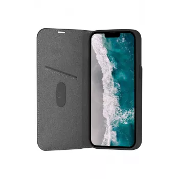 Etui typu folio dbramante1928 Oslo dla iPhone 14 Pro Max — Czarny, 3 kieszenie na karty, podstawka biurkowa, pasuje do 6,7 cala