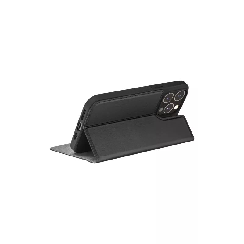 Etui typu folio dbramante1928 Oslo dla iPhone 14 Pro Max — Czarny, 3 kieszenie na karty, podstawka biurkowa, pasuje do 6,7 cala