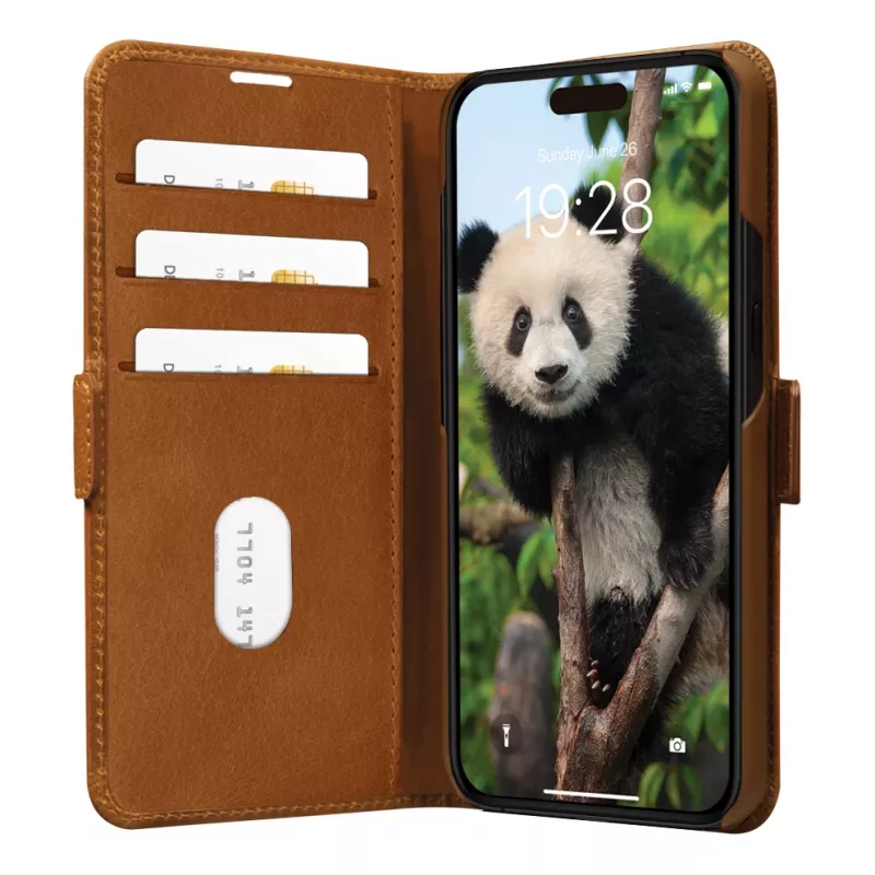 dbramante1928 Copenhagen - iPhone 15 Plus - Tan - etui typu folio, Apple, iPhone 15 Plus, brązowe