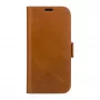 Etui folio dbramante1928 Copenhagen do iPhone 15 Pro — brązowe, 3 kieszenie na karty, monochromatyczny brąz