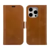 Etui folio dbramante1928 Copenhagen do iPhone 15 Pro — brązowe, 3 kieszenie na karty, monochromatyczny brąz