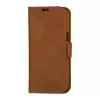 Etui folio dbramante1928 Copenhagen do iPhone 15 Pro — brązowe, 3 kieszenie na karty, monochromatyczny brąz