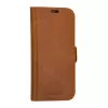 Etui folio dbramante1928 Copenhagen do iPhone 15 Pro — brązowe, 3 kieszenie na karty, monochromatyczny brąz