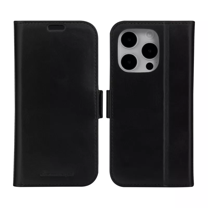 Etui typu Folio dbramante1928 iPhone 15 Pro Max czarne 3 kieszenie na karty