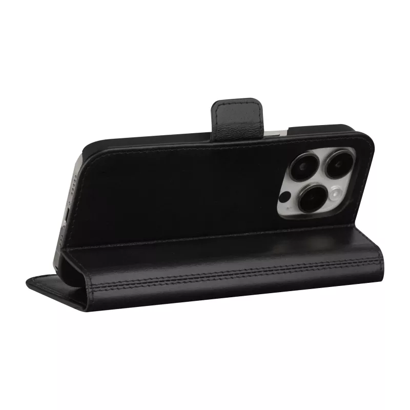 Etui typu Folio dbramante1928 iPhone 15 Pro Max czarne 3 kieszenie na karty