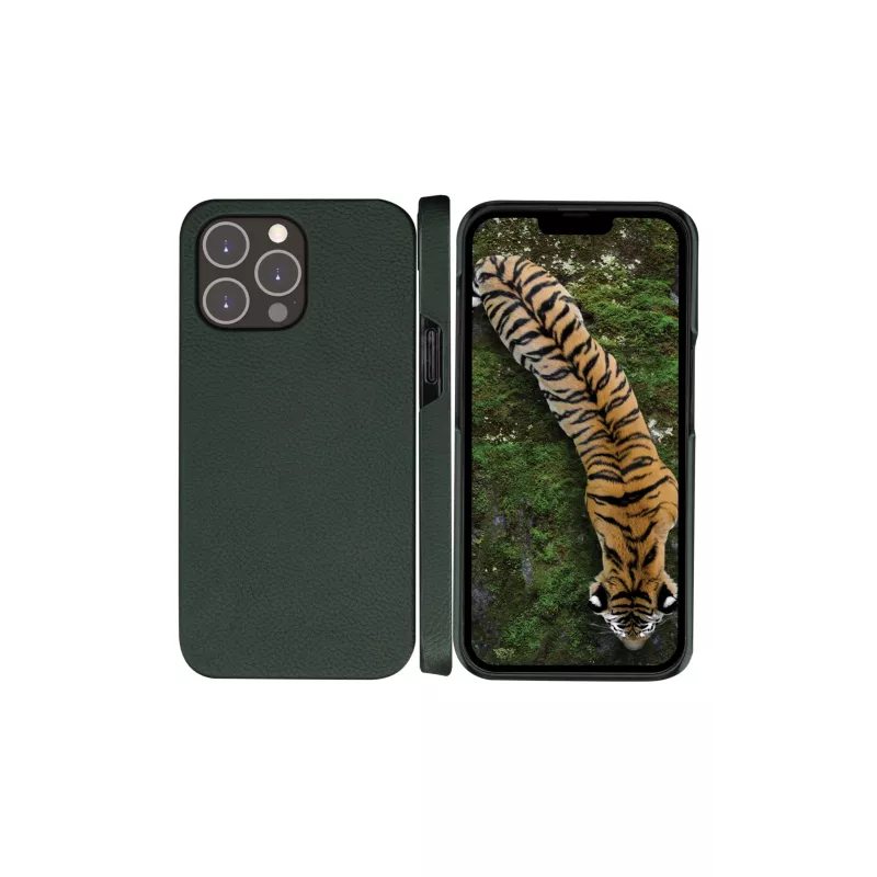 Etui-portfel dbramante1928 New York do iPhone 14 Pro Max, zielone, 3 kieszenie na karty, pasuje do 6,7 cala
