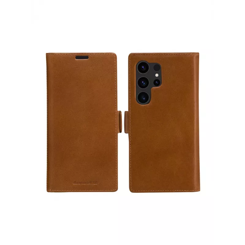 Etui portfelowe dbramante1928 Lynge dla Samsung Galaxy S24 Ultra — Skóra, Brązowy, 6.8 cala