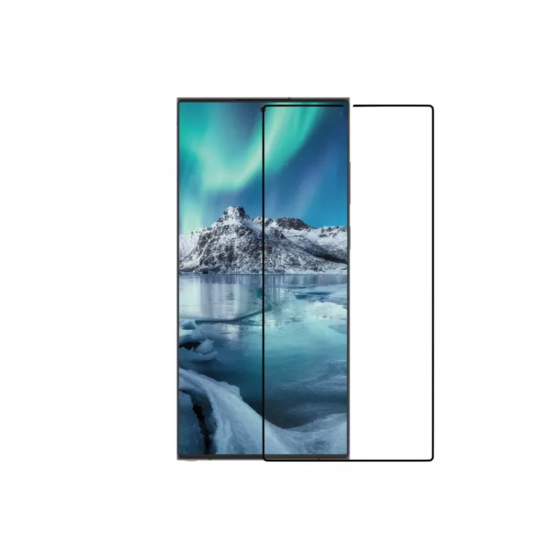 dbramante1928 eco-shield - Galaxy S24 Ultra - Czarny edge, Samsung, Galaxy S24 Ultra, Odporny na zarysowania, Przezroczysty, 1 szt. Zestaw ochronny
