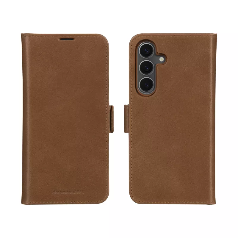Etui z klapką dbramante1928 Lynge do Samsung Galaxy A56 5G — Tan, 3 kieszenie na karty, pasuje do ekranu 6,7 cala (17 cm)