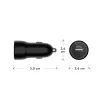 Ładowarka samochodowa d bramante re-charge USB-A 18W — 12–24V, 1× USB-A, czarna
