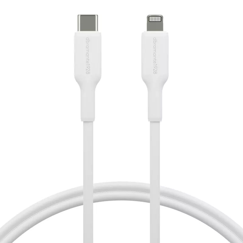 dbramante1928 re-charge - Kabel USB-C do Lightning 1m - W, 1 m, USB C, USB 2.0, 0,48 Gbit/s, Biały