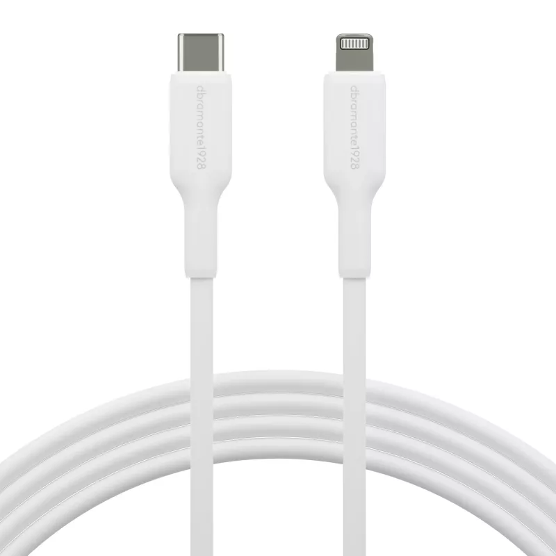Kabel USB-C do Lightning 2 m, d bramante re-charge (USB 2.0, biały)