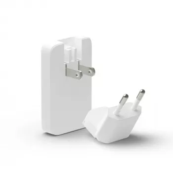 d bramante dbramante1928 Pro EU/US cienki Charger — USB-C 20W + USB-A 18W, biały, AC wewnętrzna