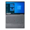 T1A Lenovo X1 Yoga 6th Gen Odnowiony Intel® Core™ i5 i5-1145G7 Hybrydowy (2-w-1) 35,6 cm (14 cali) Ekran dotykowy WUXGA 32 GB LPDDR4x-SDRAM 512 GB SSD Wi-Fi 6 (802.11ax) Windows 11 Pro Szary
