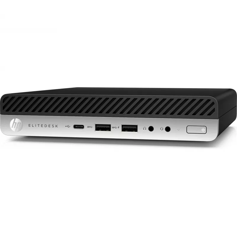 T1A HP EliteDesk 800 G4 Odnowiony Intel® Core™ i5 i5-8500T 8 GB DDR4-SDRAM 256 GB SSD Windows 11 Pro Mini PC Czarny, Srebrny