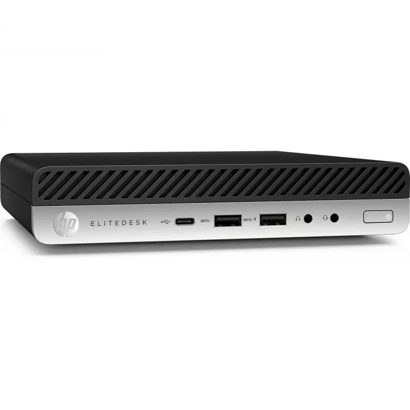 T1A HP EliteDesk 800 G4 Odnowiony Intel® Core™ i5 i5-8500T 8 GB DDR4-SDRAM 256 GB SSD Windows 11 Pro Mini PC Czarny, Srebrny