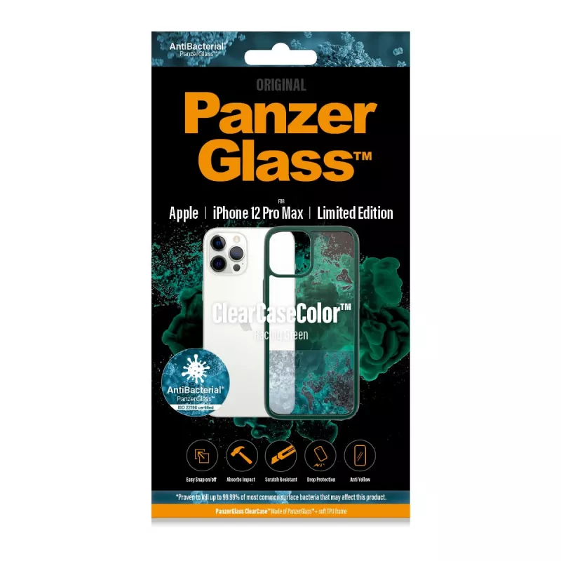 PanzerGlass ® ClearCaseColor™ iPhone 12 Pro Max - Racing zielony edycja limitowana