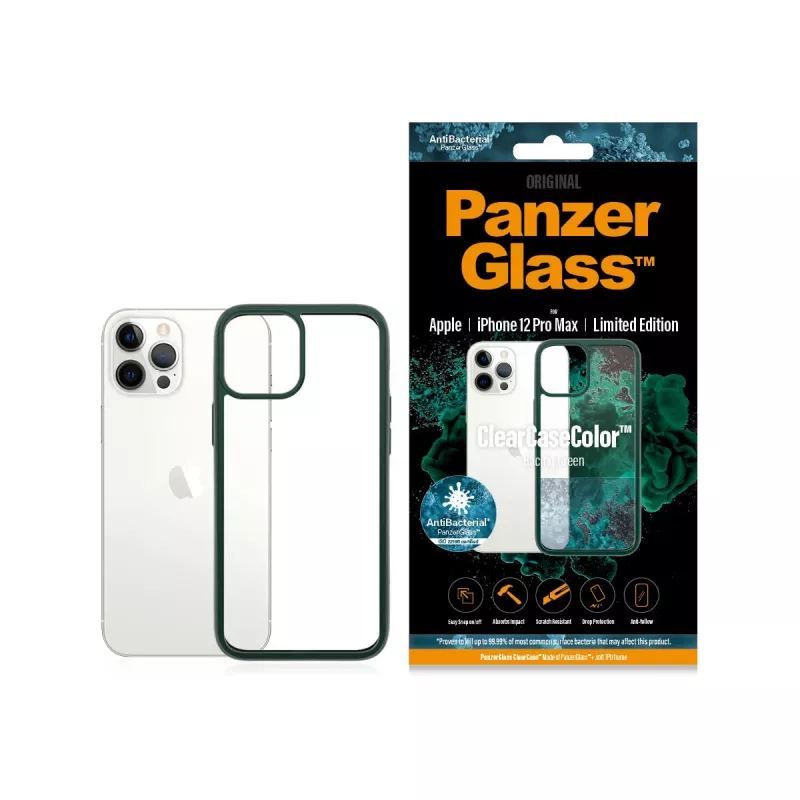 PanzerGlass ® ClearCaseColor™ iPhone 12 Pro Max - Racing zielony edycja limitowana