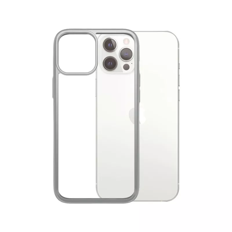PanzerGlass ® ClearCaseColor™ iPhone 12 Pro Max - Satin srebrny Limited Edition