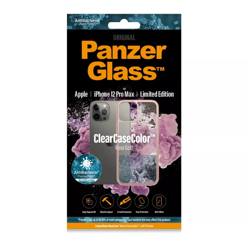 PanzerGlass ® ClearCaseColor™ iPhone 12 Pro Max - Rose Gold Limited Edition