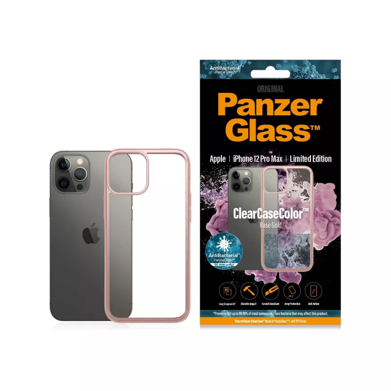 PanzerGlass ® ClearCaseColor™ iPhone 12 Pro Max - Rose Gold Limited Edition