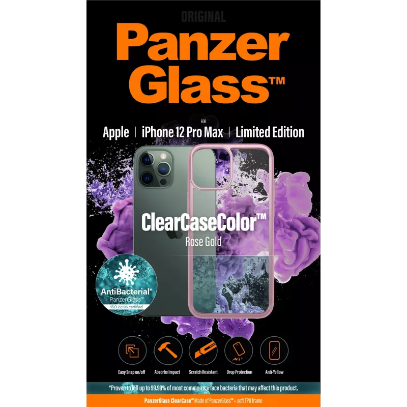 PanzerGlass ® ClearCaseColor™ iPhone 12 Pro Max - Rose Gold Limited Edition