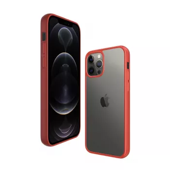 PanzerGlass ® ClearCaseColor™ iPhone 12 Pro Max – Mandarin czerwony Edycja Limitowana
