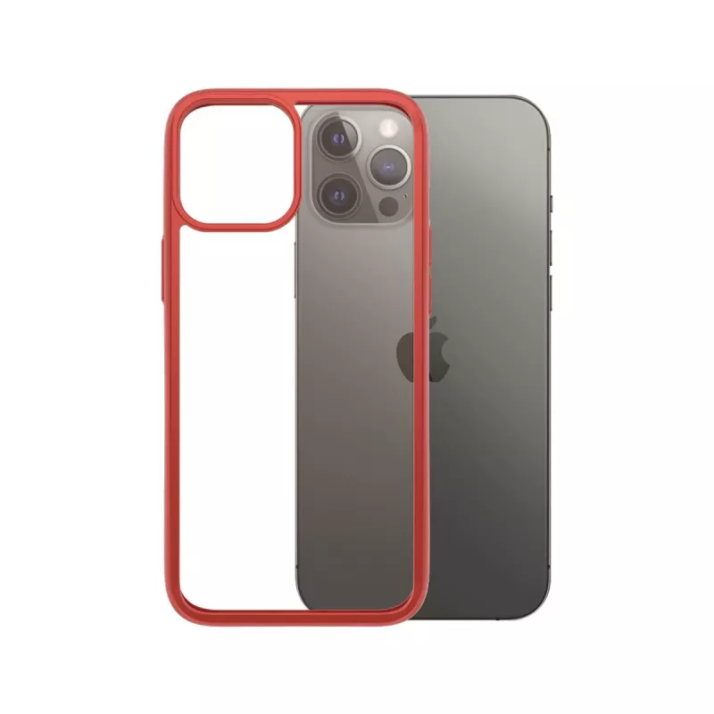 PanzerGlass ® ClearCaseColor™ iPhone 12 Pro Max – Mandarin czerwony Edycja Limitowana