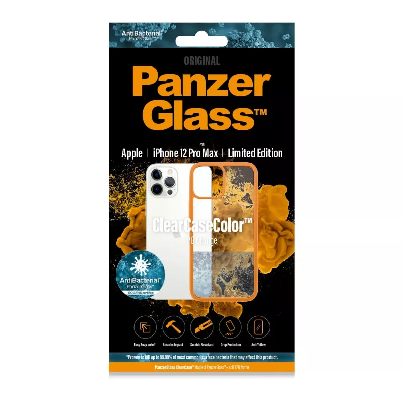 PanzerGlass ® ClearCaseColor™ iPhone 12 Pro Max - ® pomarańczowy Limited Edition