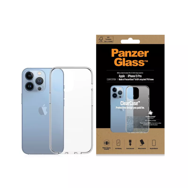 PanzerGlass ® ClearCase iPhone 13 Pro, osłona, Apple, Apple - iPhone 13 Pro, Transparent