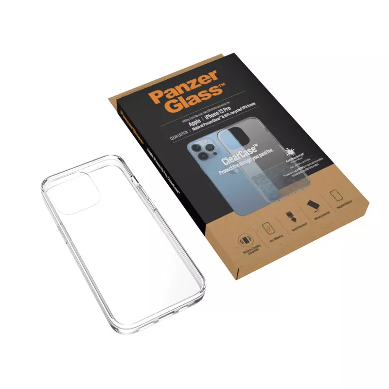 PanzerGlass ® ClearCase iPhone 13 Pro, osłona, Apple, Apple - iPhone 13 Pro, Transparent